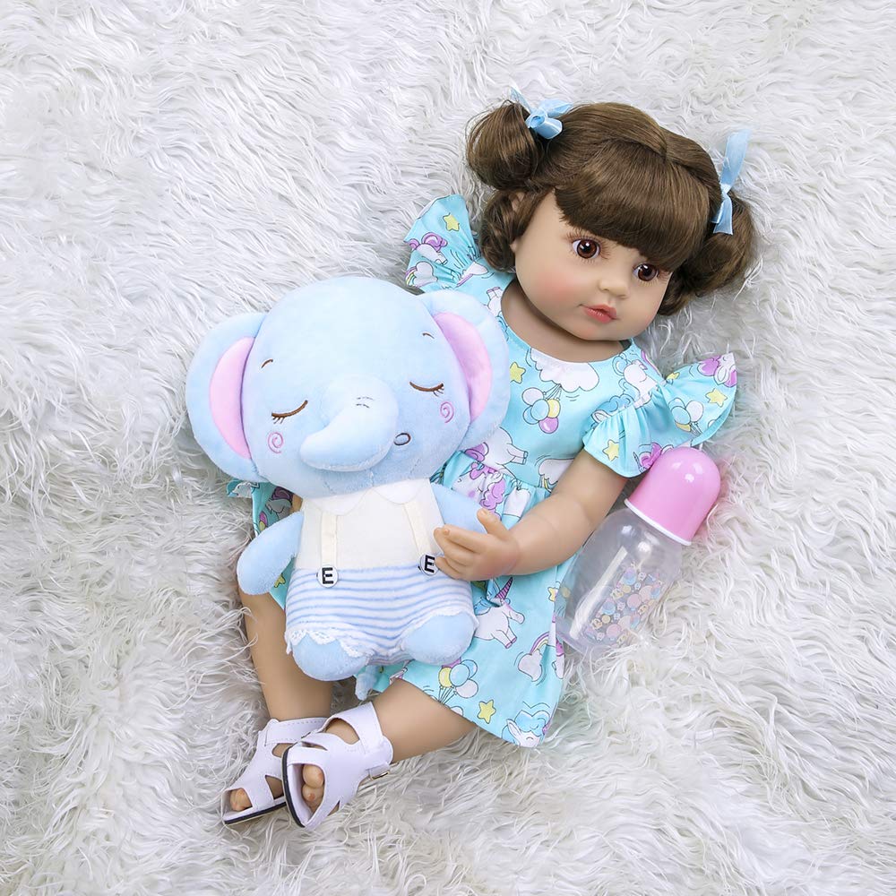 Anano Lifelike Reborn Toddler Dolls - Handmade Silicone Full Body Realistic Baby Doll - Perfect for Collectors, Gift Giving & Nursery Decor