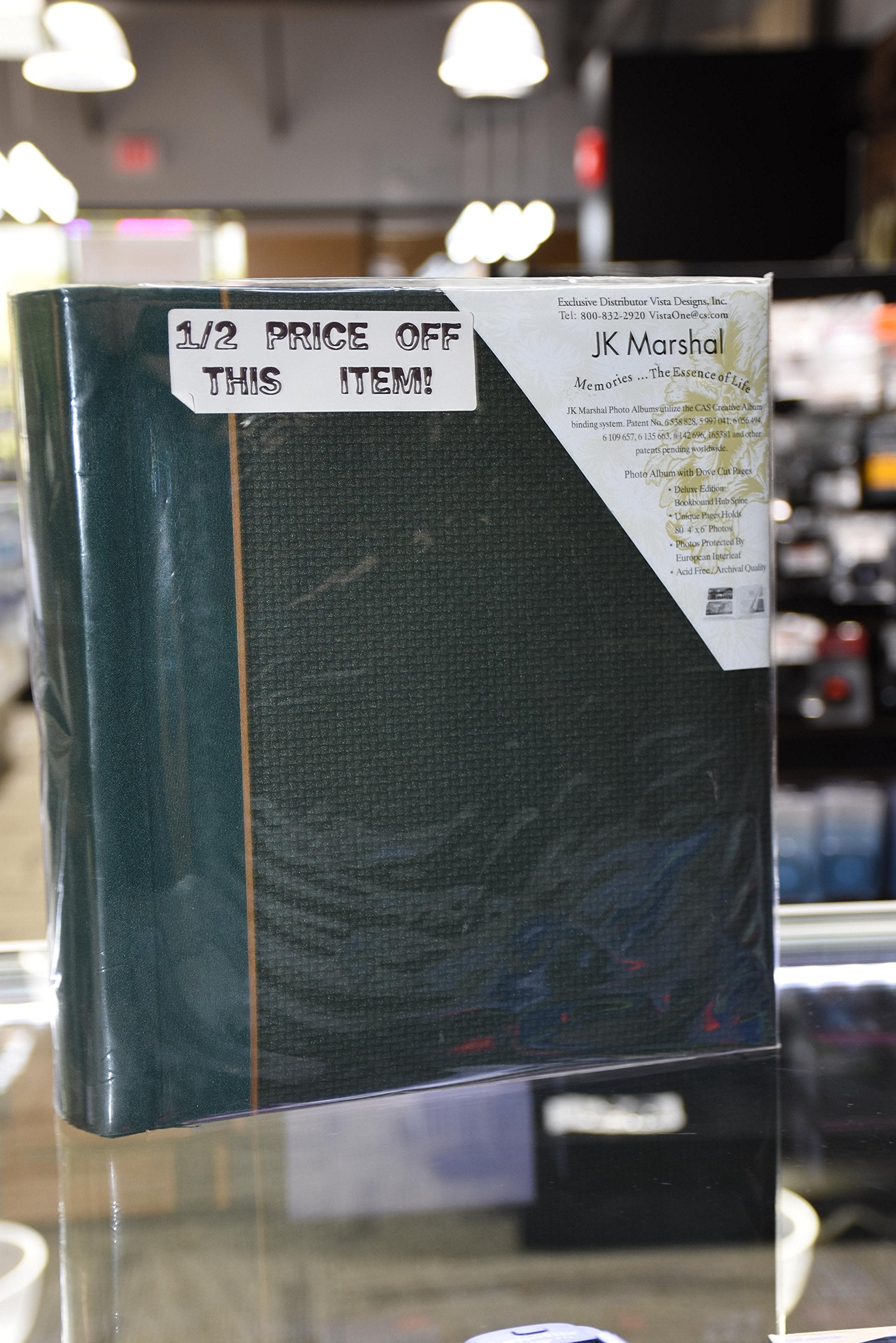 Premium JKM 120 4x6 Leather Bound Photo Album - Elegant Scrapbook for Wedding, Baby & Family Memories - Perfect for Gifts & Home Décor