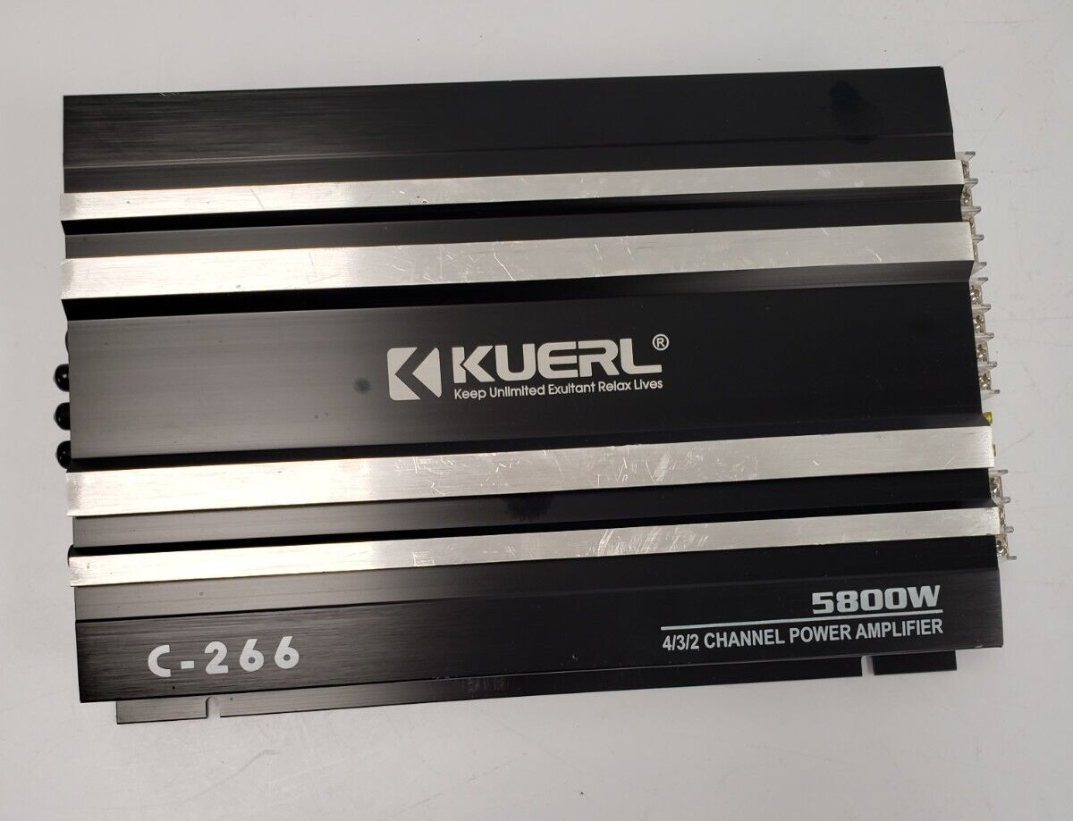Kuerl C 266 Car Amplifier - High Power 4 Channel Car Audio Amp for Enhanced Sound System - Perfect for Car Audio Upgrades & Custom Installations