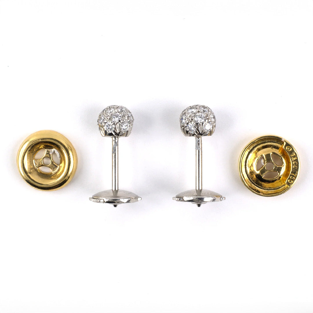 Tiffany & Co. Pavé Diamond Ball Stud Earrings 14K White Gold - Luxury Fine Jewelry for Women, Gift for Her, Anniversary, Wedding, Party & Special Occasions