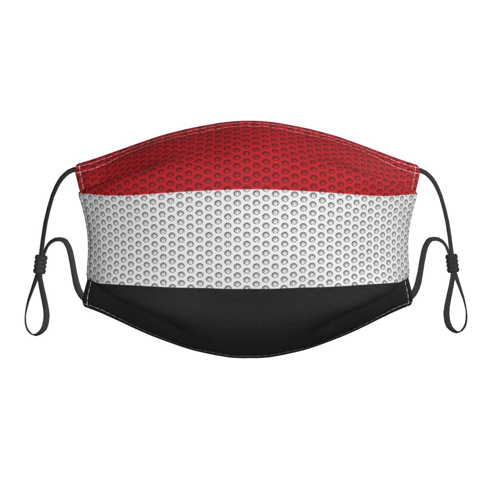 Yemen Flag Face Mask - Reusable Adjustable Dust Mask with Filter for Men & Women - Perfect for Outdoor Activities, Travel, and Daily Protection