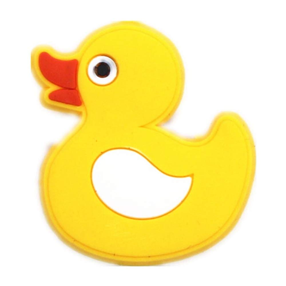 PVC Rubber Duck Shoe Charms for Crocs - Single Piece Animal & Ball Cherry Lollipop Starfish Decorative Buckle | Fun Shoe Accessories for Kids, Beach & Pool Parties