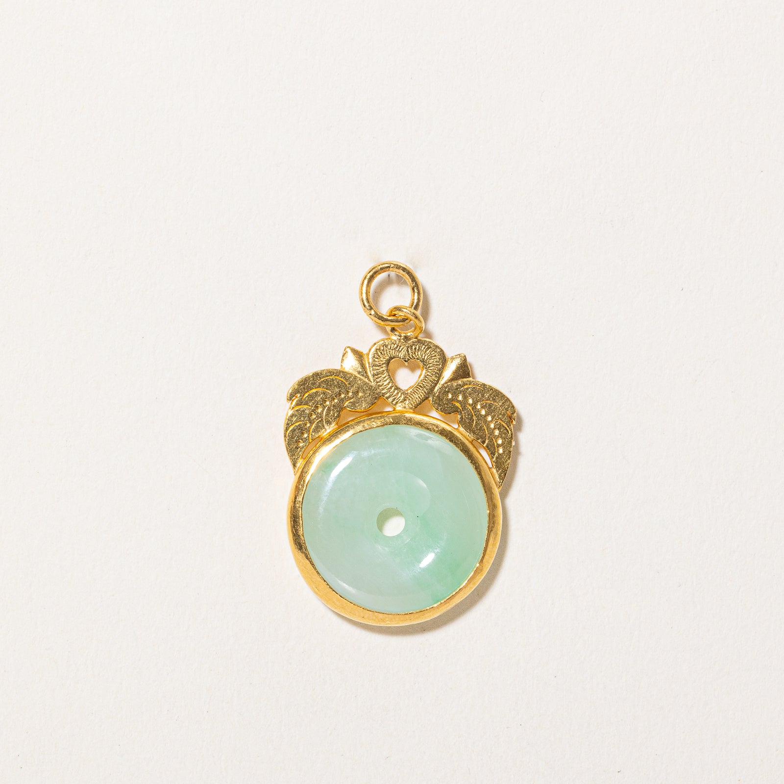 15.00ct Donut Jadeite Pendant - Natural Green Jade Jewelry for Women | Perfect Gift for Birthday, Anniversary & Spiritual Healing
