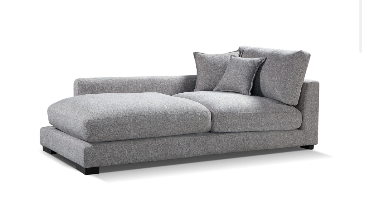Benjamin 2-Piece Fabric Sectional Sofa Set - Modern L-Shaped Couch for Living Room, Family Room & Apartment | Comfortable Upholstered Sectional with Soft Cushions
