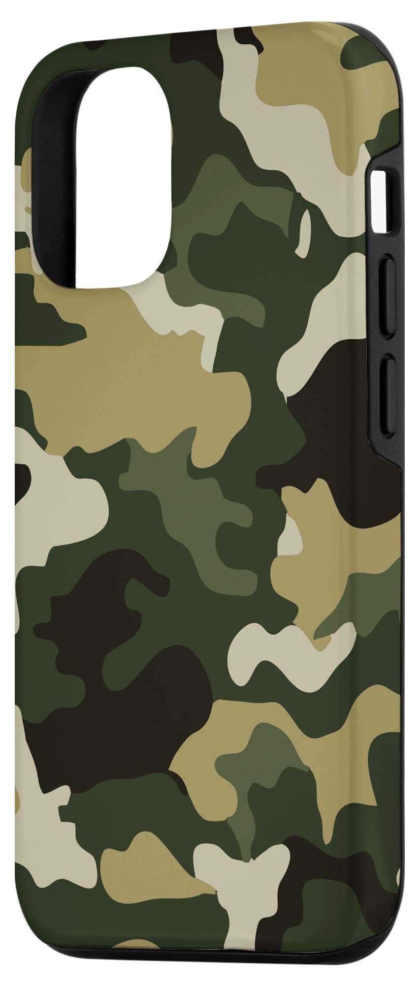 iPhone 12/12 Pro Military Camouflage Case - Green Army Camo Protective Cover | Perfect Gift for Military Enthusiasts & Outdoor Adventures