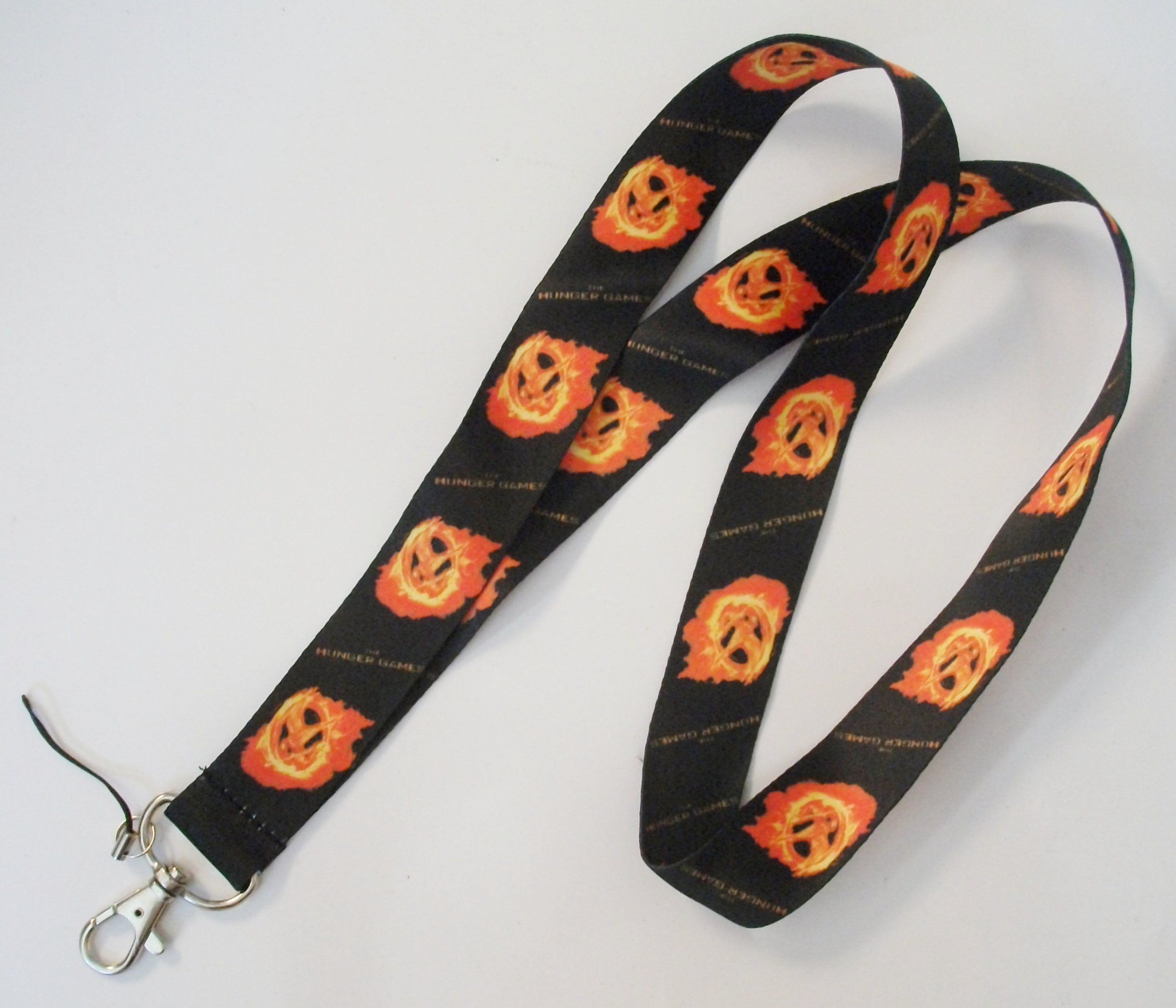 The Hunger Games Black Lanyard Keychain - Stylish & Durable for Keys, ID Badges, and Event Accessories | Perfect for Fans, Conventions, and Everyday Use
