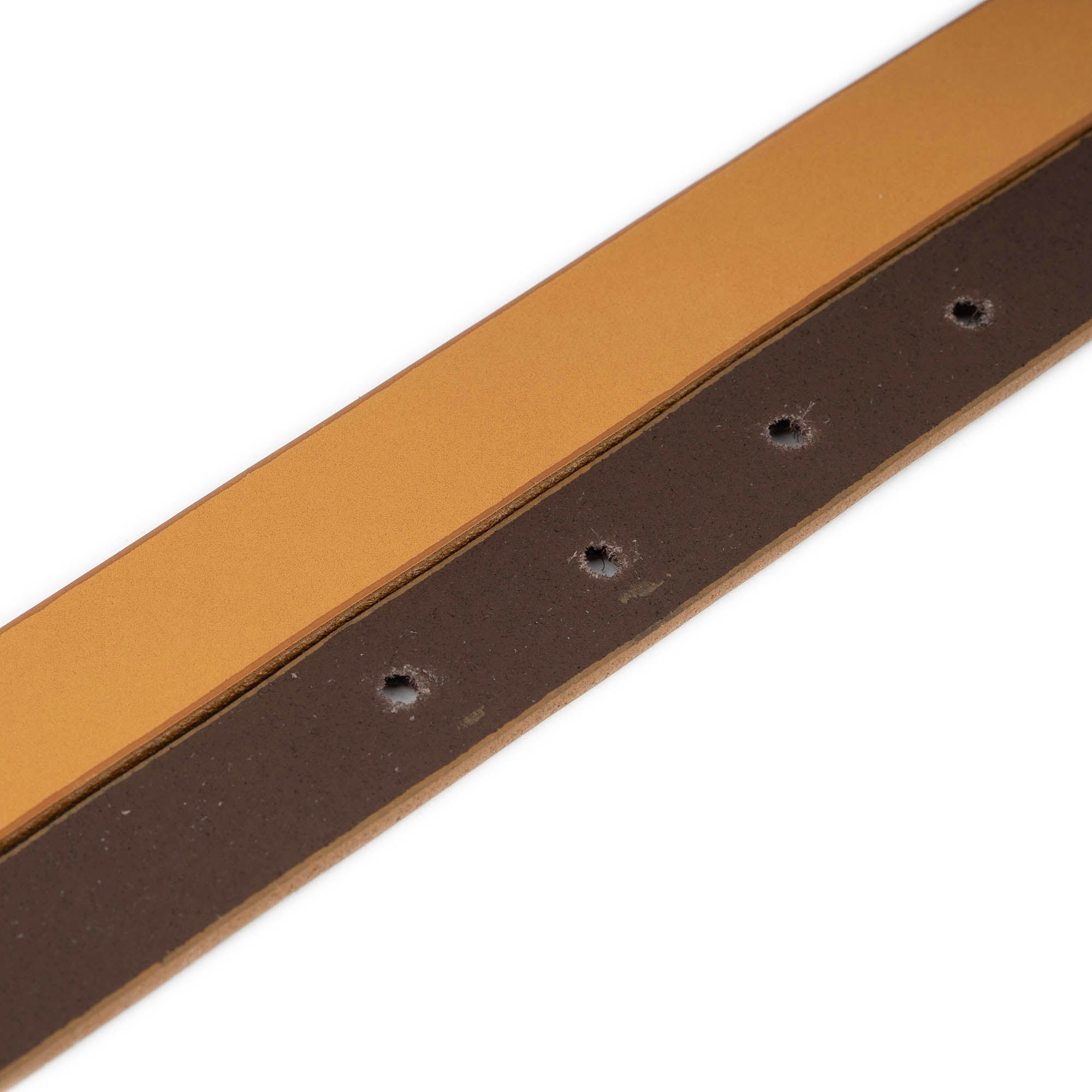 Mustard Brown 1.5cm Genuine Leather Replacement Belt Strap for Loewe Buckles - Women's Fashion Accessory for Jeans, Dresses & Casual Outfits
