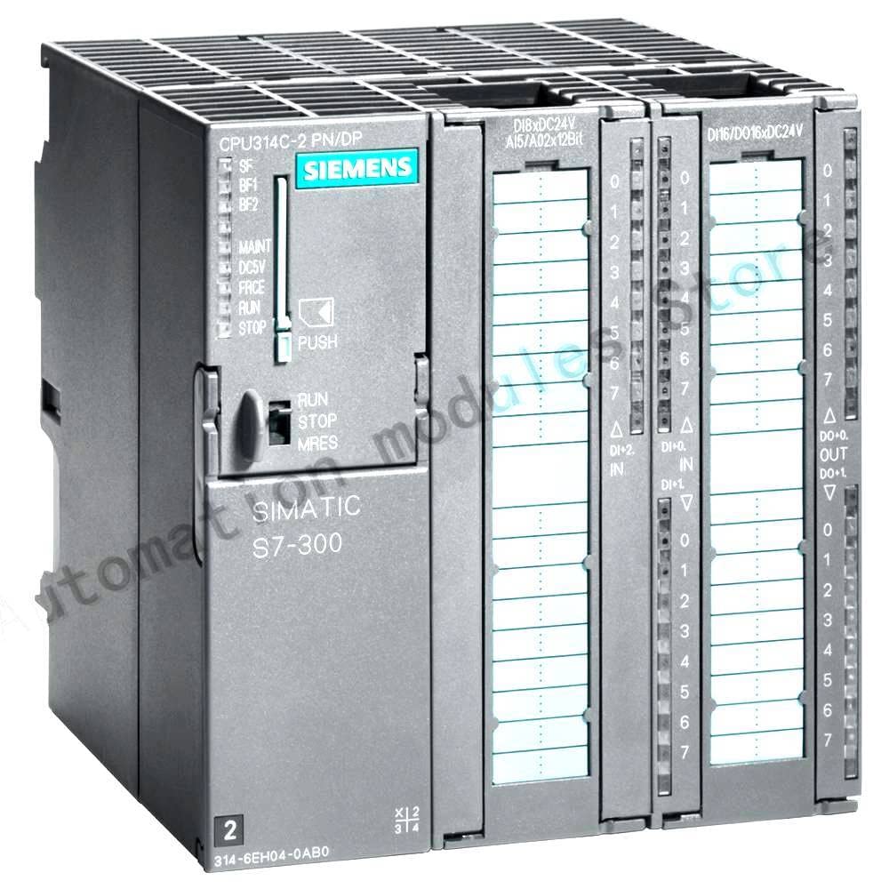Siemens S7-300 CPU 314C-2PN/DP Compact PLC (6ES7314-6EH04-0AB0) - Industrial Automation Controller for Manufacturing & Process Control