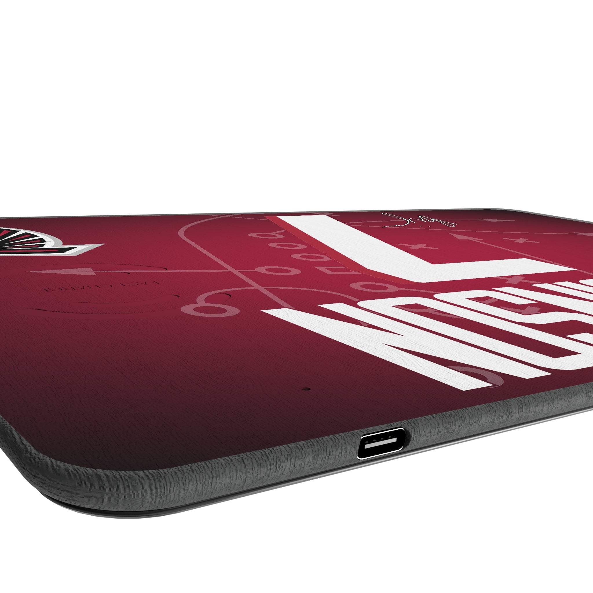 Bijan Robinson Atlanta Falcons Wireless Charging Mouse Pad - 15W Fast Charging, Non-Slip Gaming Mouse Mat - Perfect for Football Fans, Office & Gaming Setup
