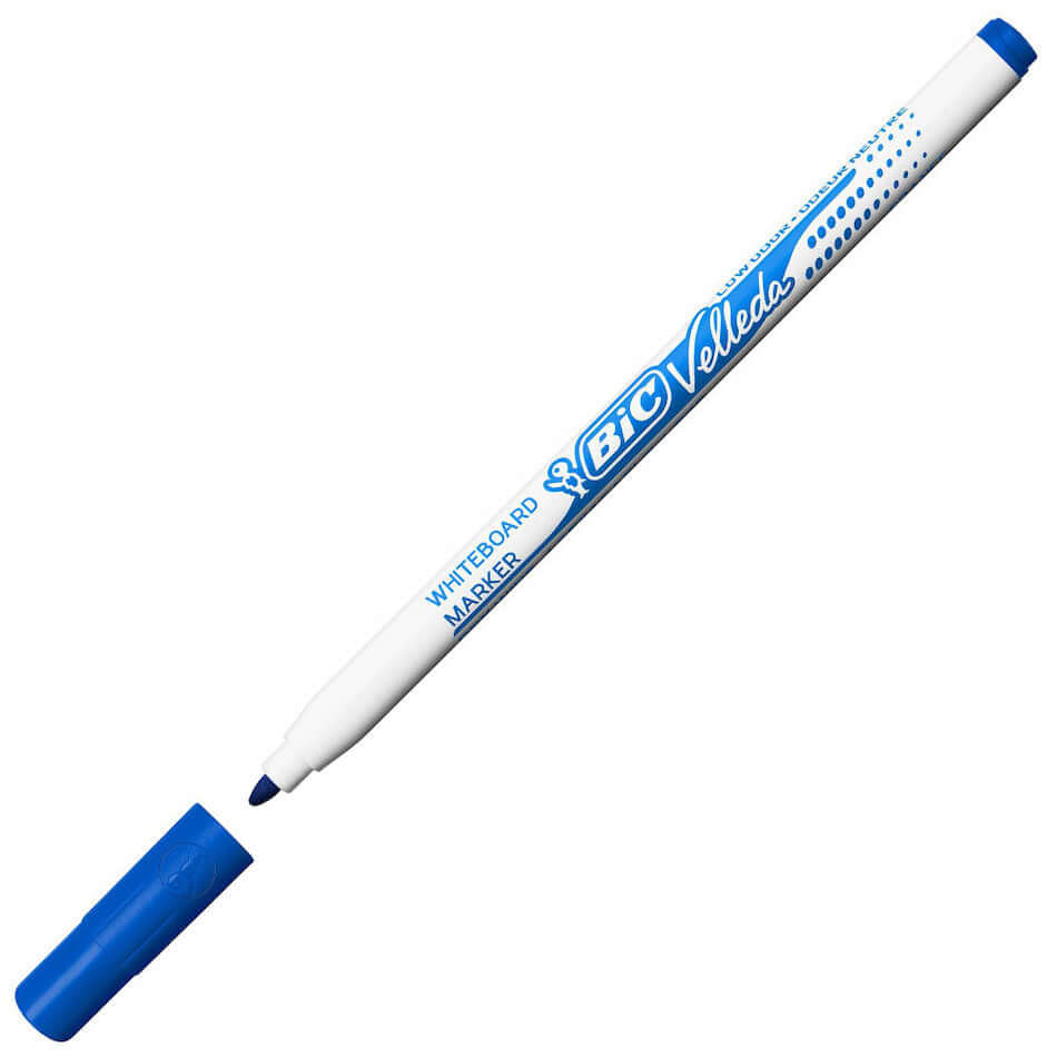 BIC Velleda 1721 Whiteboard Markers - Pack of 12, Fine Tip Dry Erase Markers for Whiteboards, Glass & Non-Porous Surfaces - Ideal for Office, Classroom & Home Use