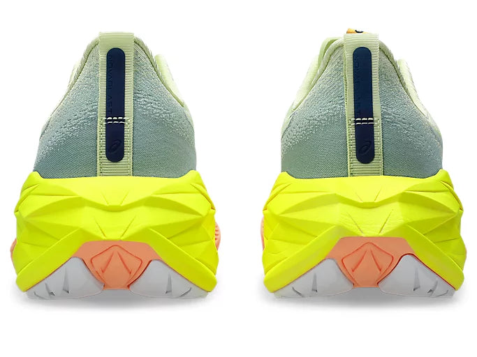 ASICS Women's NOVABLAST 4 Running Shoes - Cool Matcha/Safety Yellow | Lightweight Cushioned Sneakers for Jogging, Gym Workouts & Daily Comfort