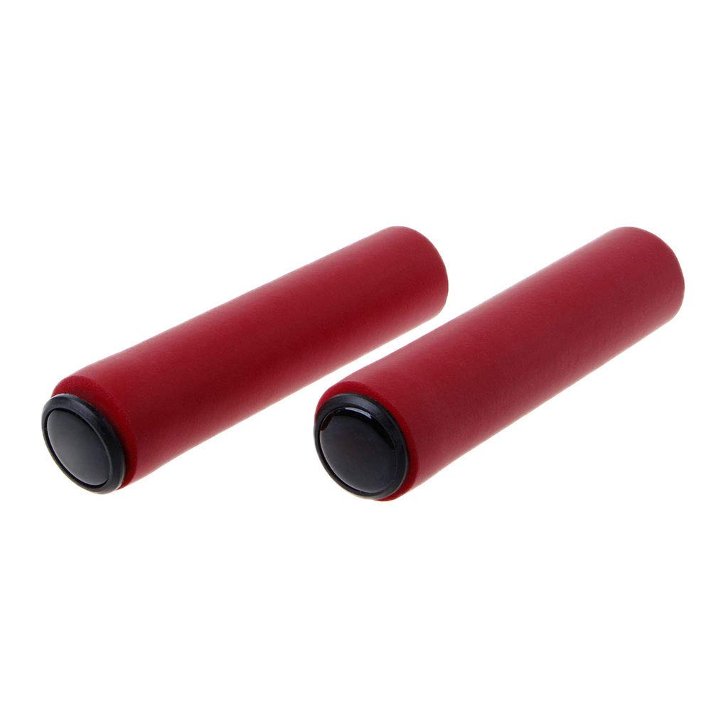 Premium Silicone Sponge Bike Handle Grips - Soft, Non-Slip Cycling Handlebar Grips for Mountain Bikes & Road Bikes - Ideal for Commuting, Trail Riding & Long-Distance Cycling