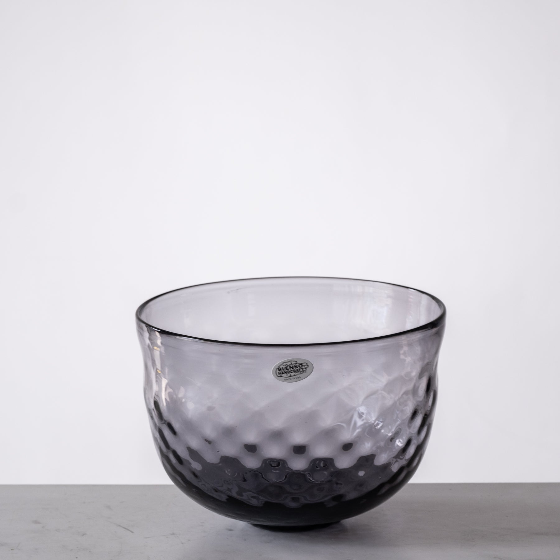 2512 Diamond Optic Bowl Heliotrope - Elegant Glass Serving Bowl for Salads, Fruits, Desserts & Party Decor - Perfect for Entertaining, Weddings & Home Decor