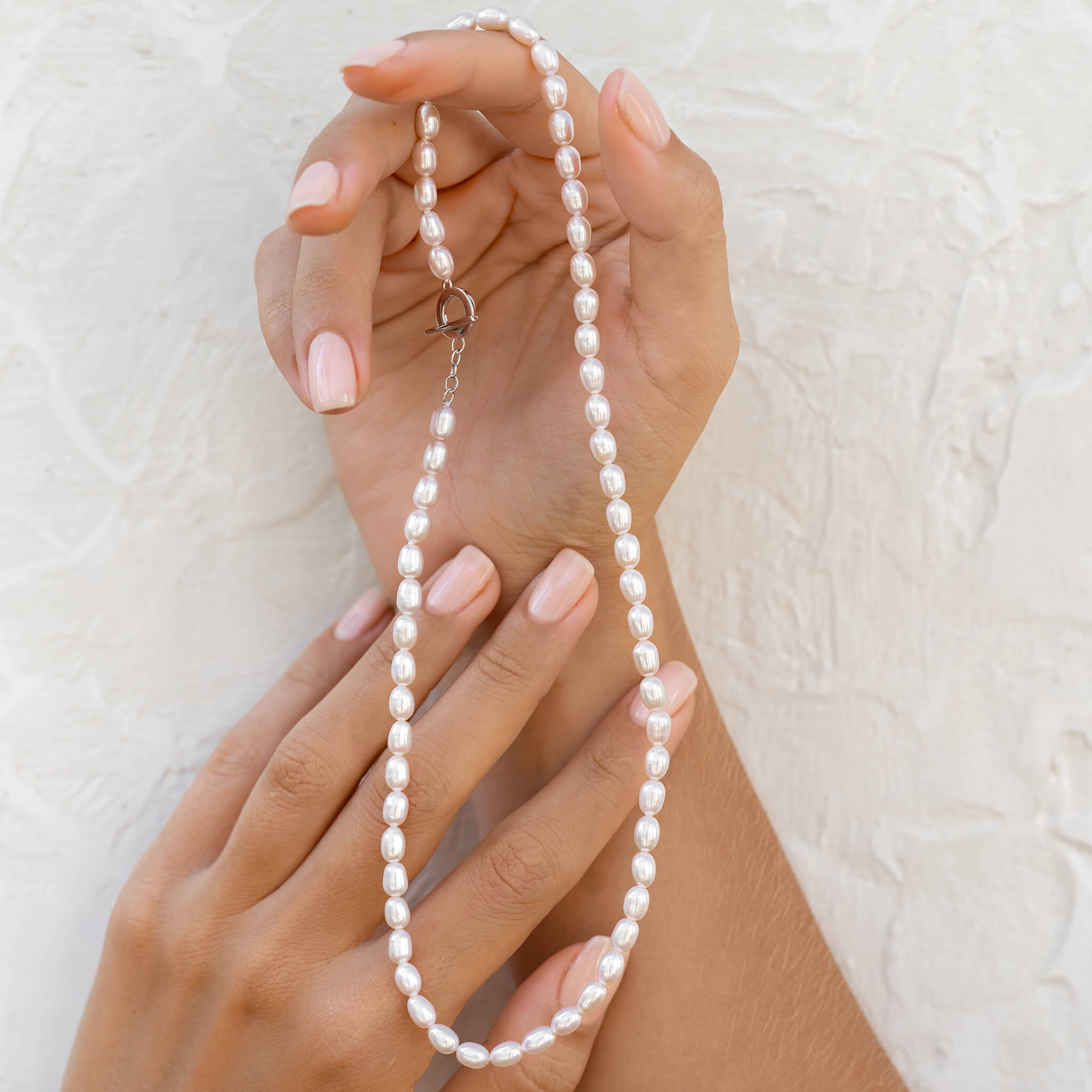 Elegant Silver Pearl Necklace - Astrid Collection | Perfect for Weddings, Parties & Special Occasions