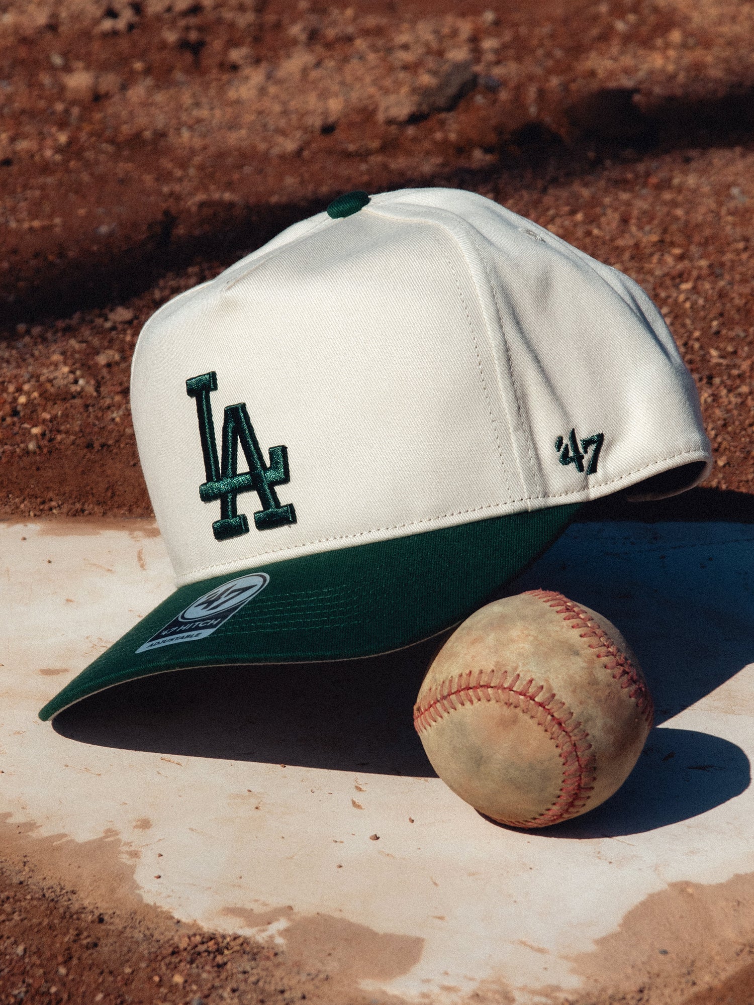 47 Brand MLB Los Angeles Dodgers Two-Tone Hitch Trucker Hat - Stylish Baseball Cap for Fans, Games, and Outdoor Activities