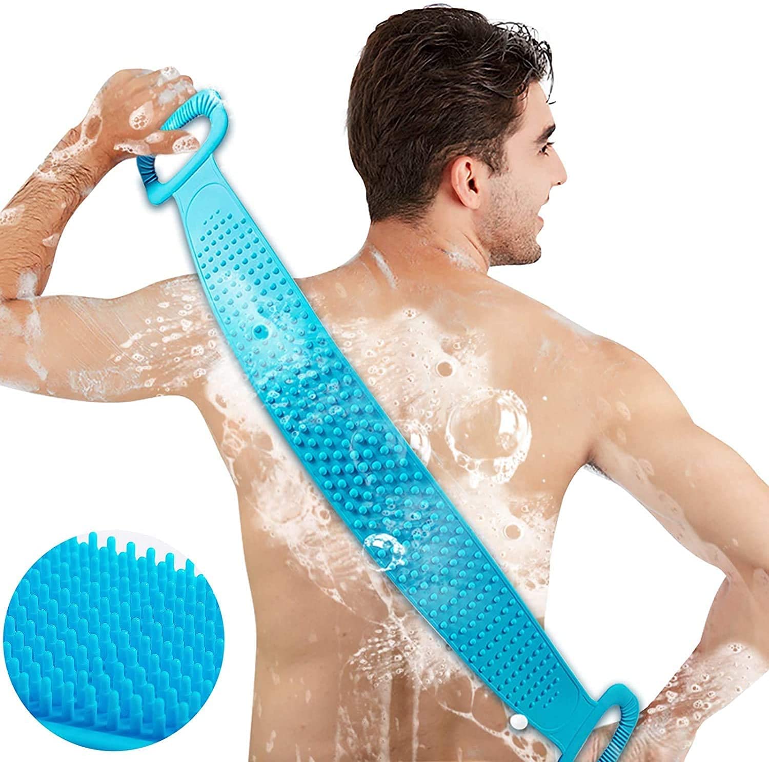 GEUNPA Exfoliating Body Scrubber Belt for Women & Men - Dead Skin Remover, Bath & Shower Scrubber for Smooth Skin - Perfect for Spa, Home Use & Gift