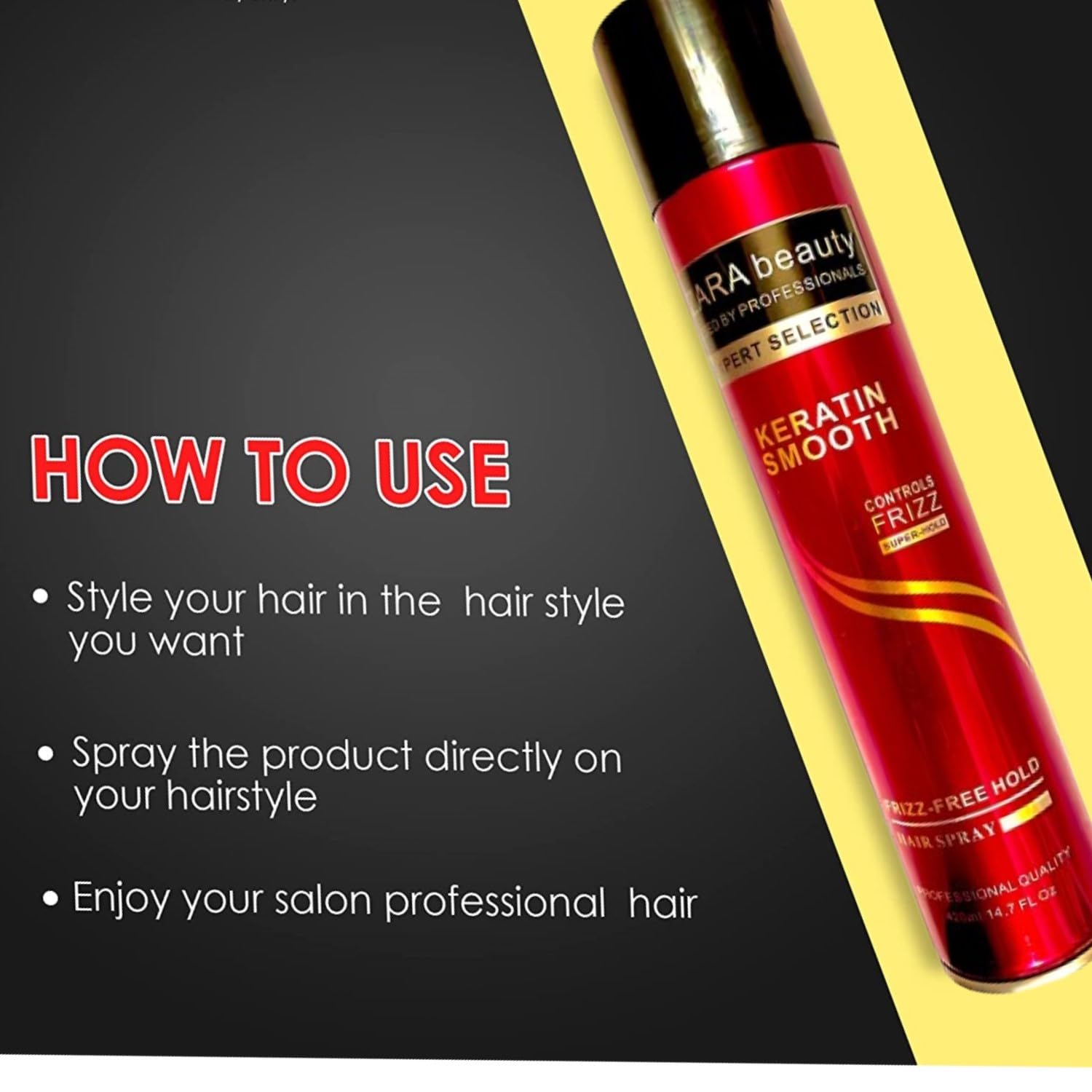 IGOODCO Strong Hold Hair Spray for Men & Women - 420ml Quick Drying Styling Spray with No Flaking & Natural Shine | Perfect for All-Day Hairstyles, Weddings & Professional Looks