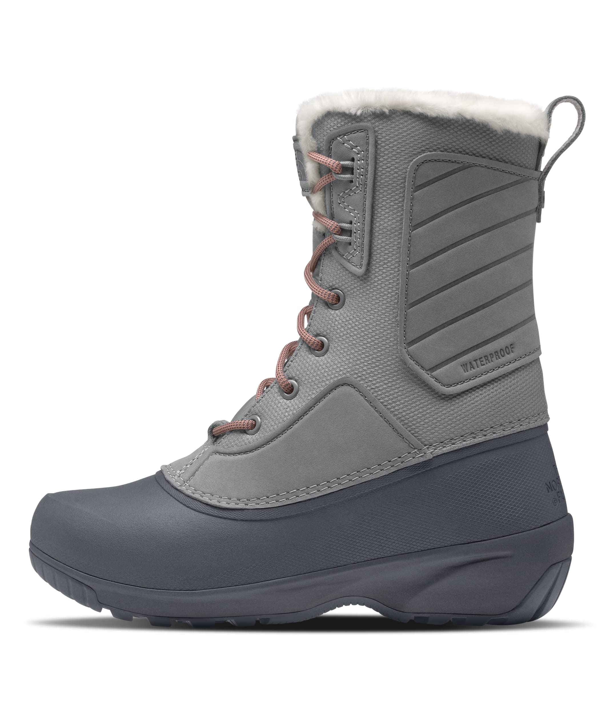 The North Face Shellista IV Mid Lace Waterproof Winter Boots for Women - Warm Snow Boots with Insulation for Hiking, Walking & Cold Weather Outdoor Activities