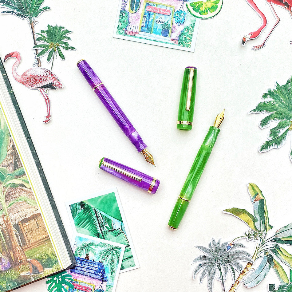 Esterbrook JR Pocket Fountain Pen - Key Lime Green | Portable Writing Tool for Journaling, Note Taking & Everyday Use