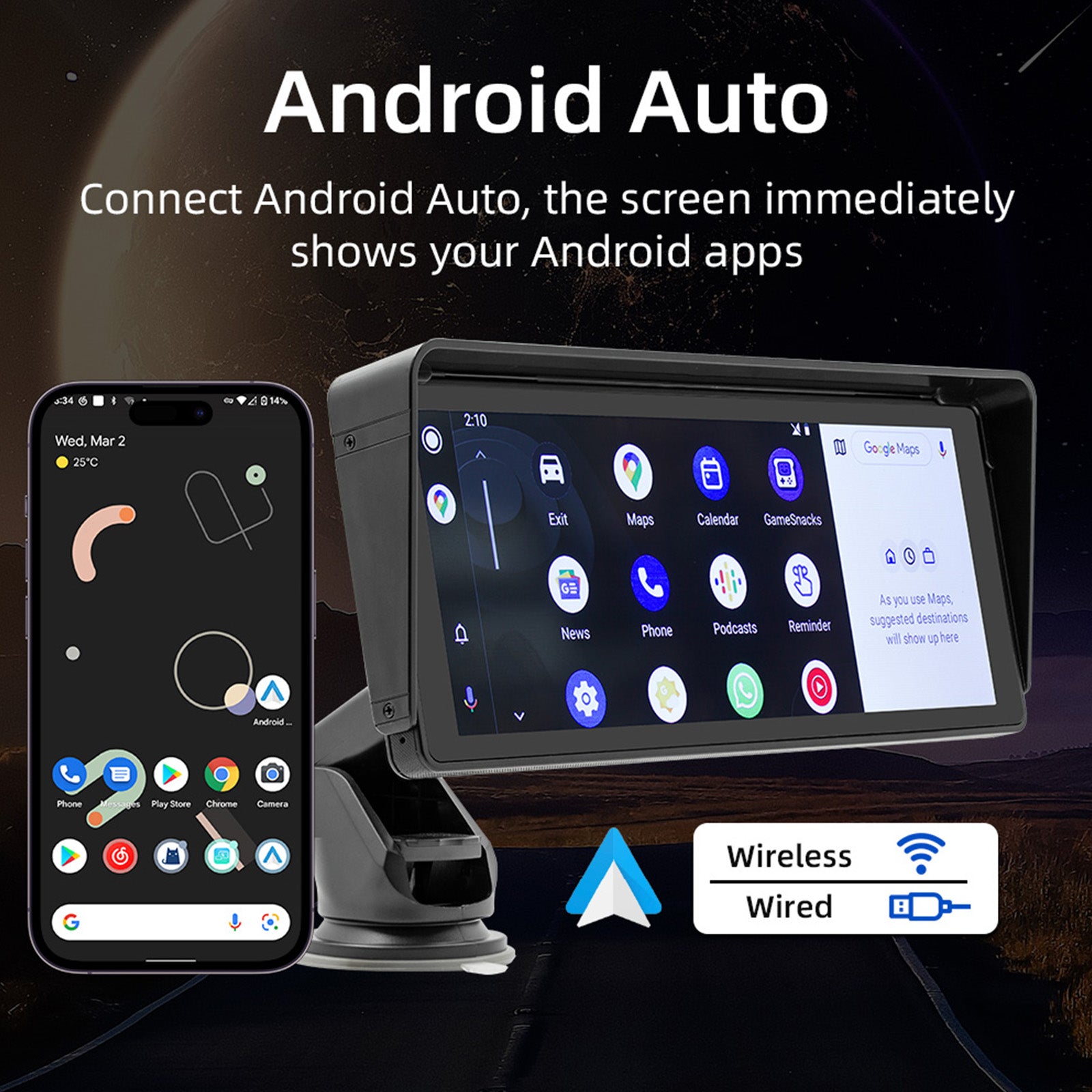 10.26 Car MP5 Player with Bluetooth, FM Transmitter & Wireless CarPlay - 4 LED Backup Camera for Safe Parking | Perfect for Road Trips & Daily Commutes