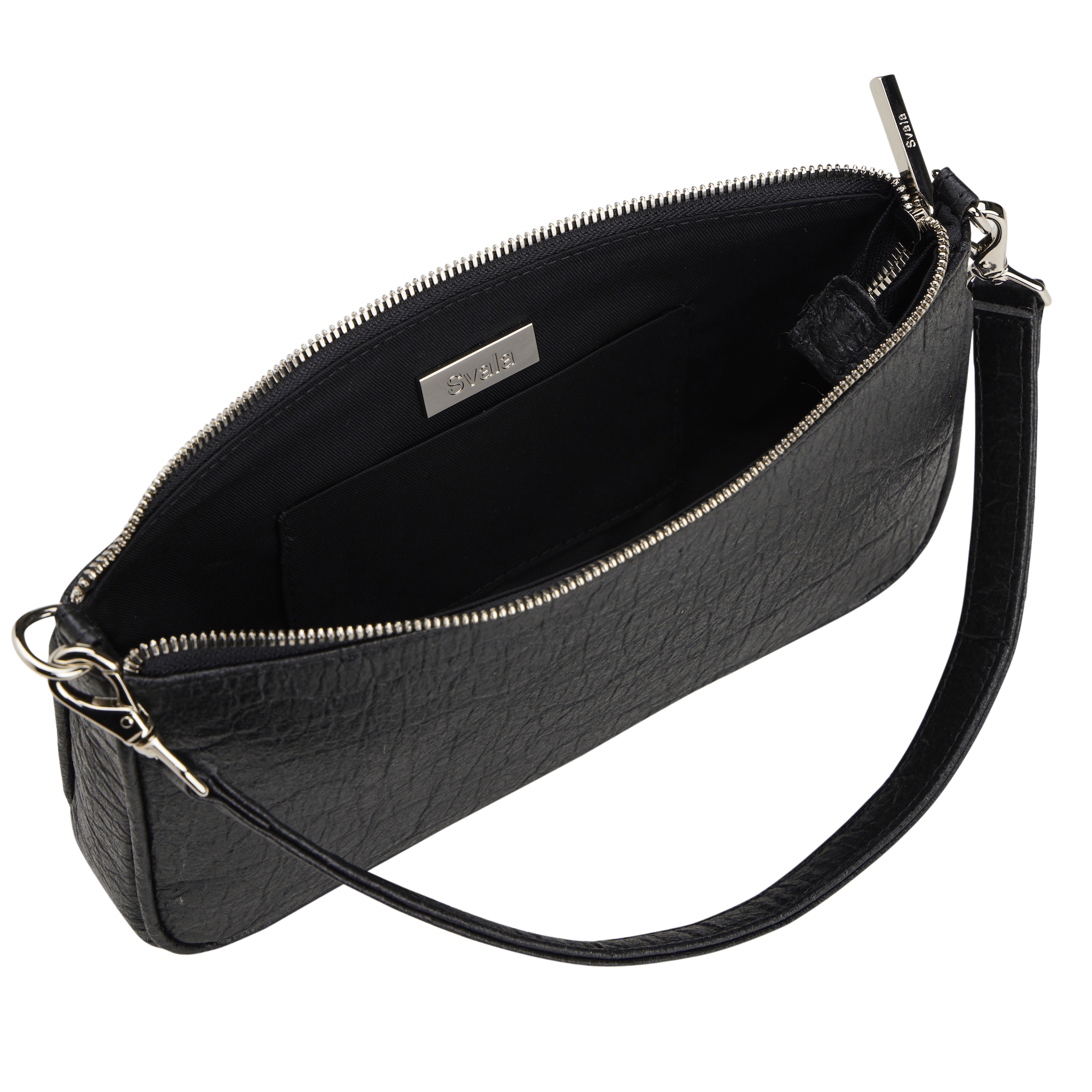 Gaia Piñatex® Vegan Leather Shoulder Bag for Women | Metallic Black | Eco-Friendly Fashion Accessory for Work, Travel & Everyday Use