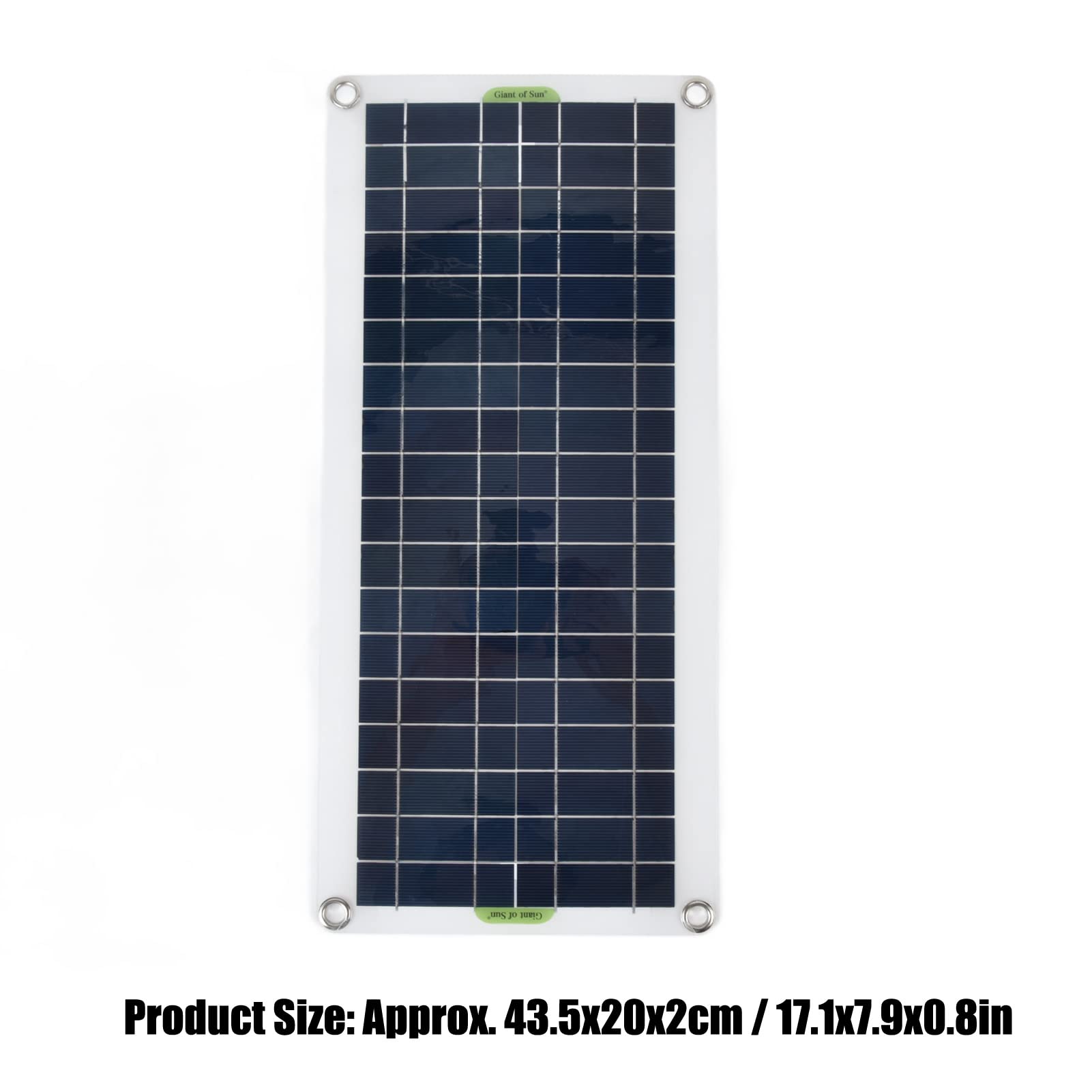 20W Solar Panel Kit with 21V Output - Portable Polysilicon Solar Charger for Car, Camping, Hiking - Power Your RV, Boat, Emergency & Outdoor Adventures