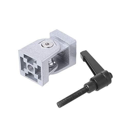 Zinc Alloy Cabinet Hinges with Handle - Flexible Die Cast Pivot Joint Connector for 3030S Aluminum Extrusion Profile | Perfect for DIY Furniture, Wardrobes & Storage Cabinets