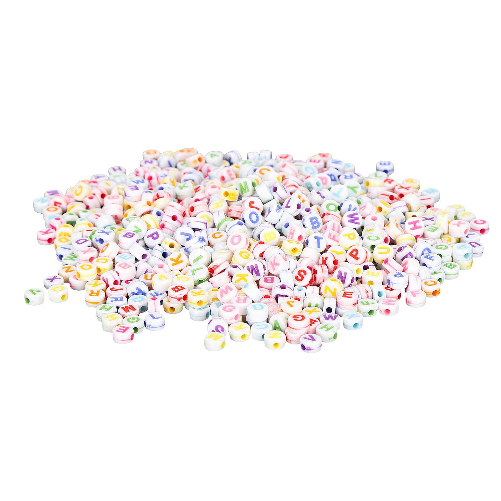 1200pcs DIY Letter Beads for Jewelry Making - High Quality Craft Bead Set for Bracelets, Necklaces & Keychains - Durable & Easy to Use - Perfect for Gifts, Crafts & Personalized Jewelry Projects