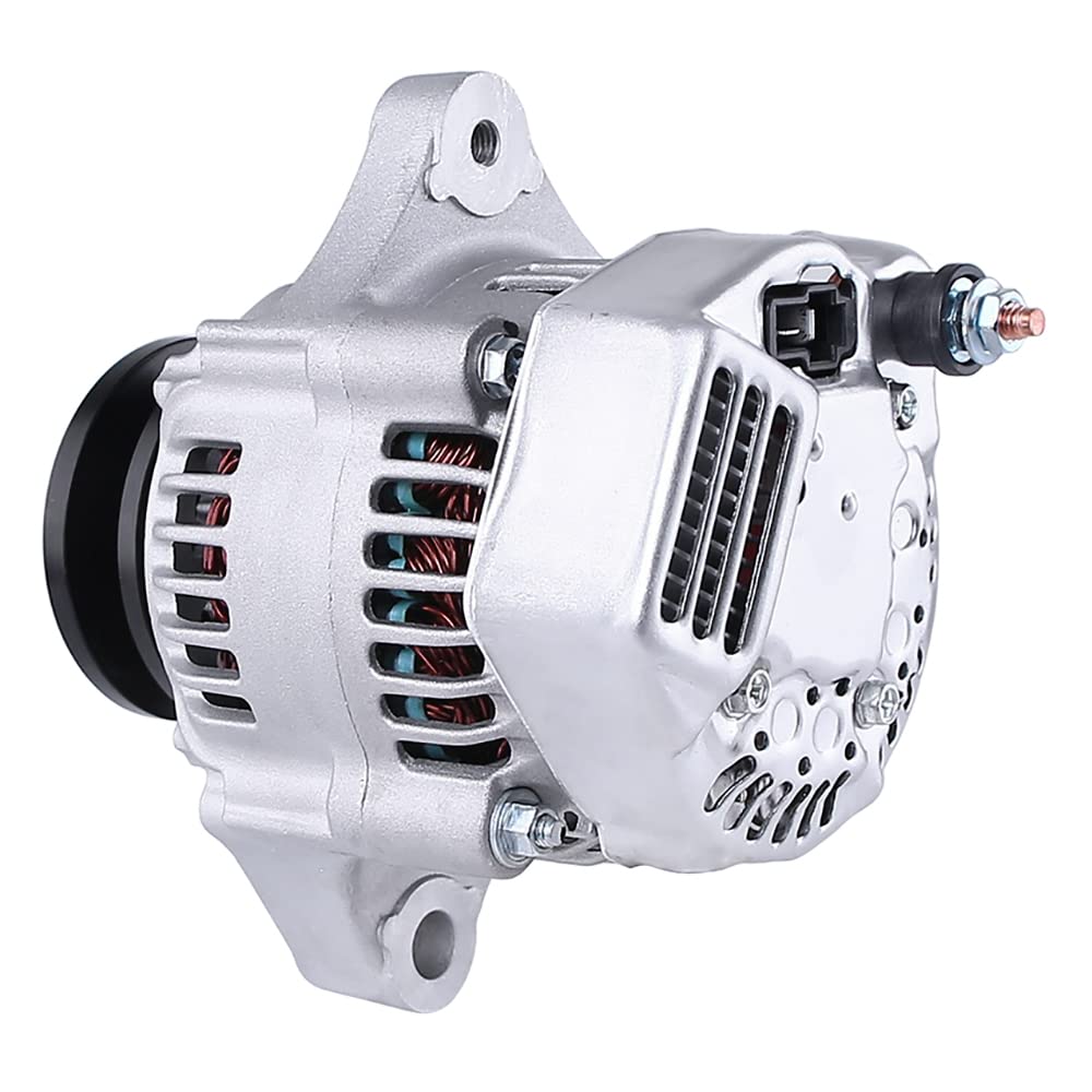 RAREELECTRICAL New Alternator Compatible With Kubota Tractor Models L3710GST, L3710HST, L4200DT - Part Numbers 1002114650 & 100211-4650 | Perfect for Farm Equipment Maintenance & Tractor Repair