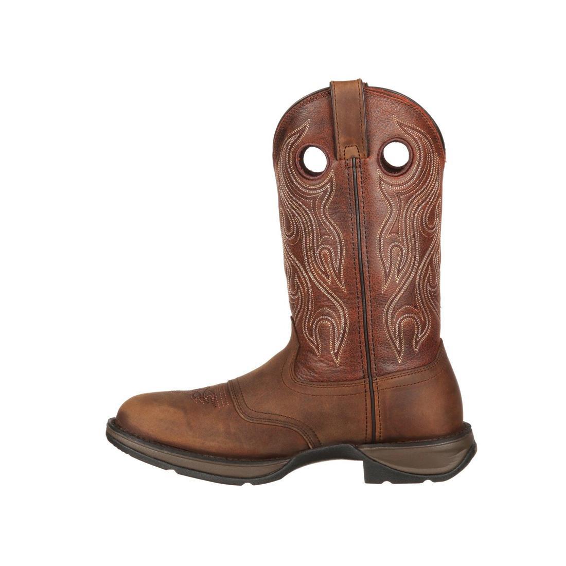**Durango Rebel Brown Western Boots for Men - Comfortable & Durable Cowboy Boots for Riding, Work & Outdoor Adventures**