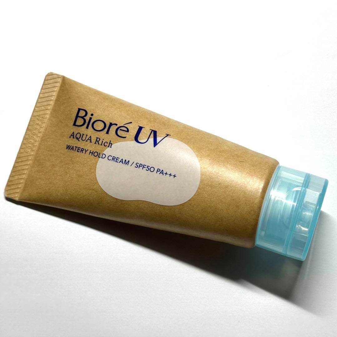 Bioré UV Aqua Rich Watery Hold Cream Mineral Sunscreen SPF50 PA++++ 50g - Lightweight, Non-Greasy Sun Protection for Daily Use, Outdoor Activities & Travel