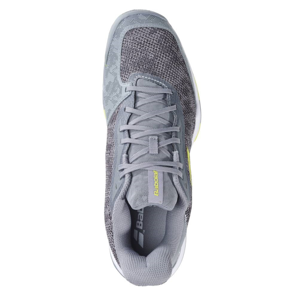 Babolat Jet Tere AC Men's Tennis Shoes - Lightweight Performance Court Shoes for Men in Grey/Yellow | Perfect for Hard Court & Clay Court Play