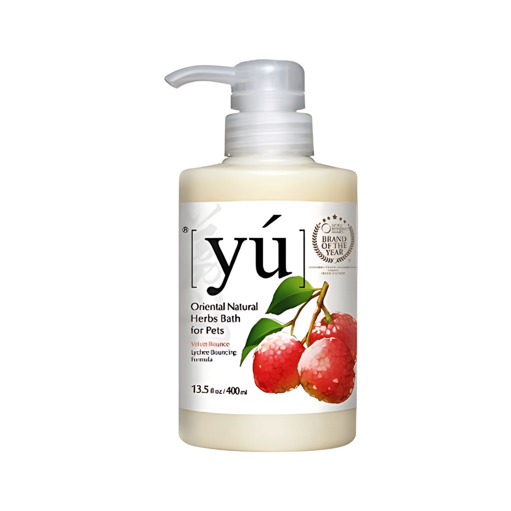 Yu Pet Shampoo 400ml & Dry Clean Spray 145ml - Natural Oriental Herbs Formula for Dogs & Cats | Antibacterial, Skin Infection Prevention | Perfect for Bathing & Quick Cleaning Between Washes