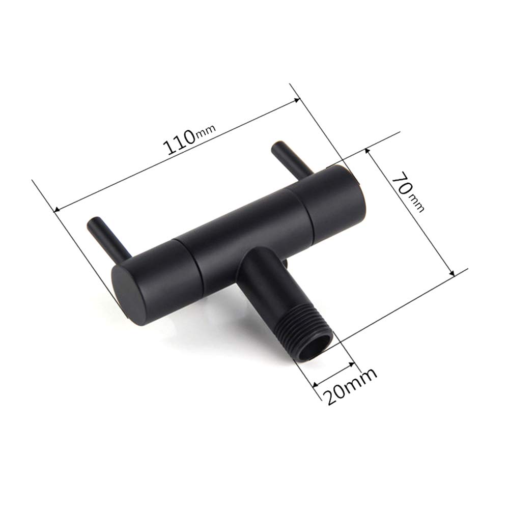 Black Handheld Toilet Sprayer - Dual Handle Bathroom Bidet Sprayer Set with Cold Water Wall Mount & Spring Hose - Perfect for Baby Cloth Diaper Cleaning, Personal Hygiene & Household Use