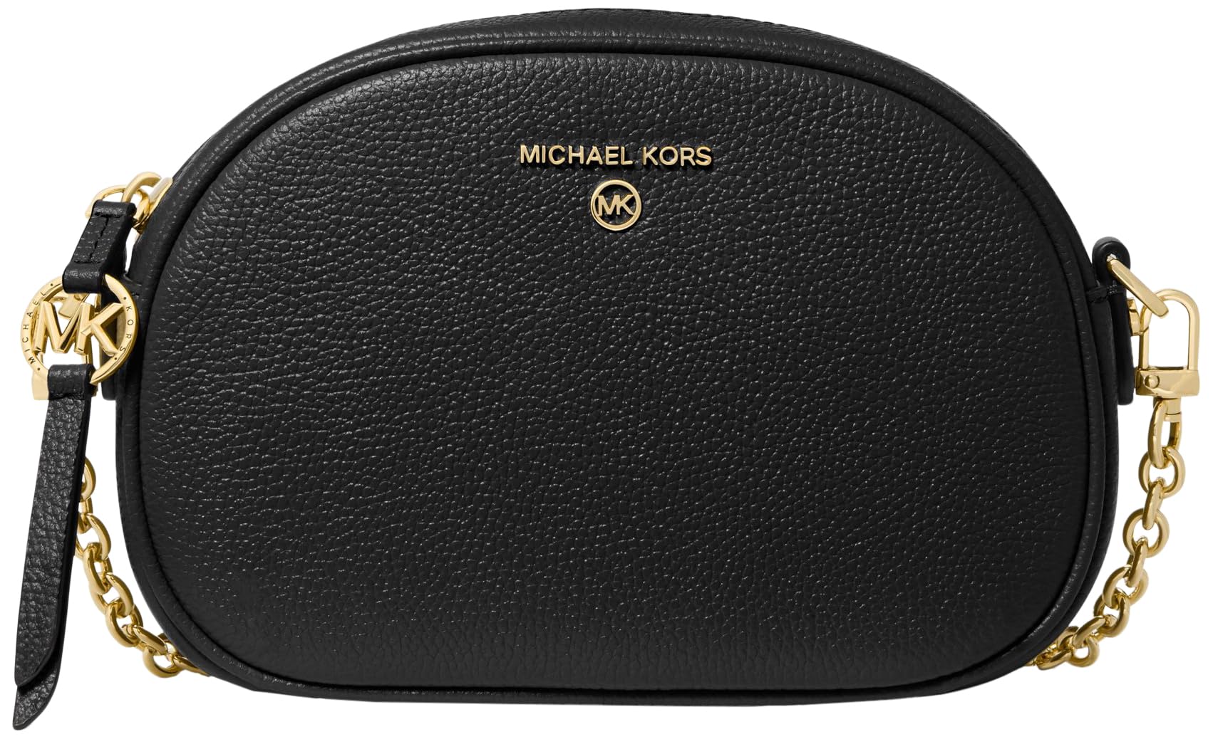 Michael Kors Jet Set Charm Small Oval Camera Crossbody Bag for Women | Genuine Leather Shoulder Purse | Perfect for Travel, Work & Everyday Use