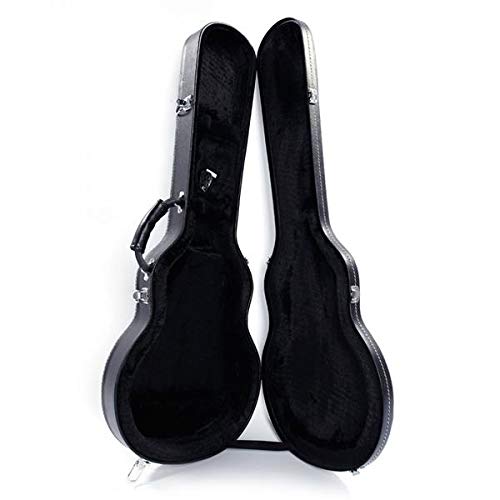 Premium Electric Guitar Hard Case for Music Lovers - Microgroove Bulge Surface, Black - Fast 3-7 Day Delivery - Perfect for Gigging, Travel & Studio Protection