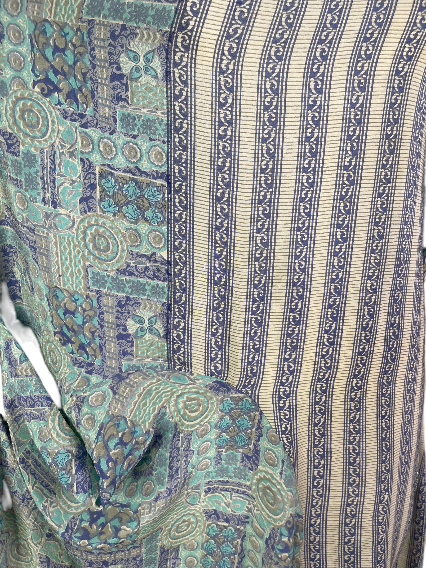 PRC6553 Women's Pure Silk Tunic Dress with Hidden Pockets - Elegant & Comfortable for Casual Wear, Office, and Special Occasions