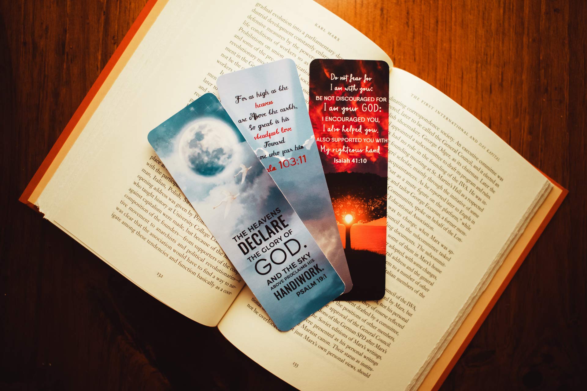 Livin Harmony Bible Bookmarks with Inspirational Verses - Religious Scripture Bookmarks for Women, Men & Kids - Perfect for Bible Study, Church Gifts & Daily Devotion