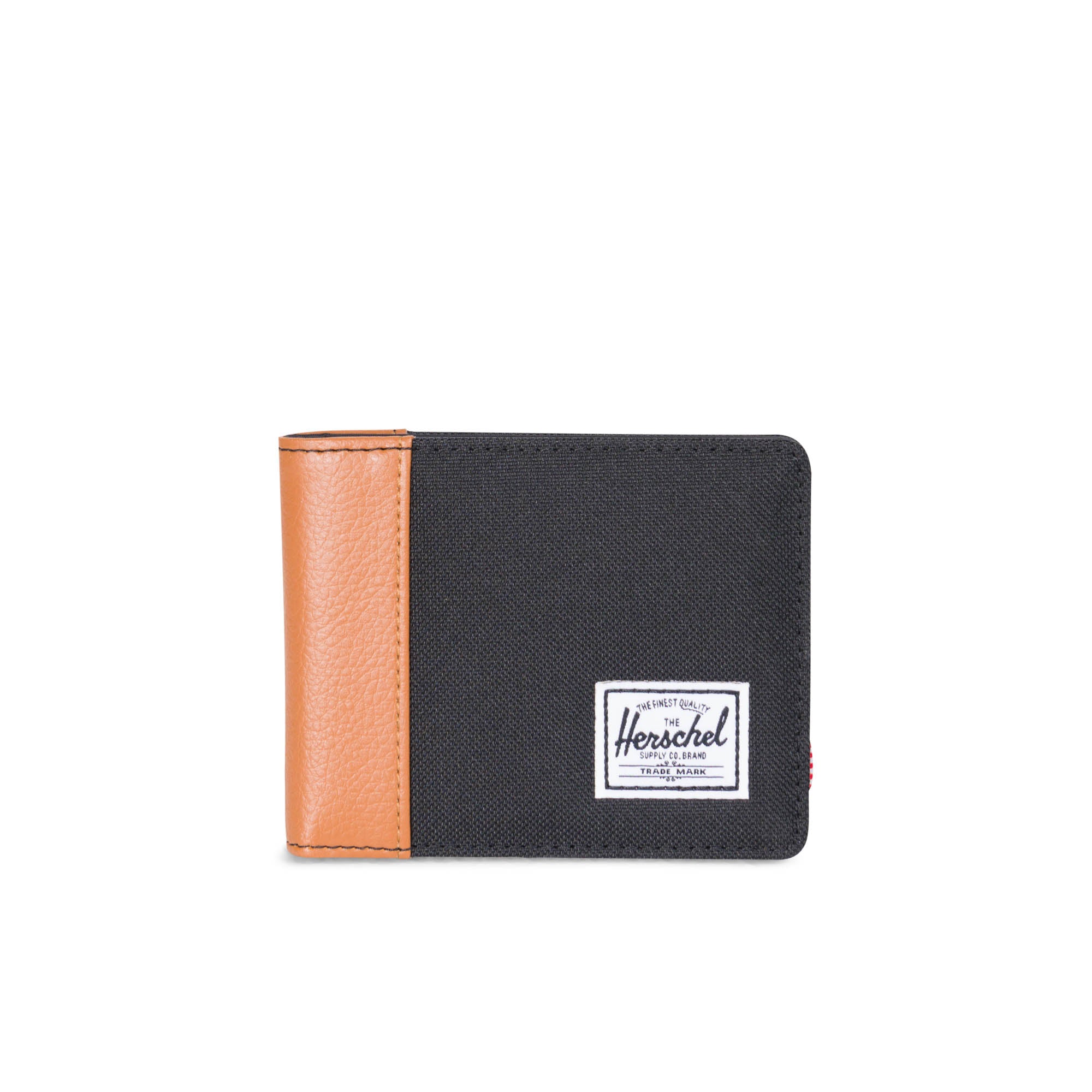 Herschel Edward Wallet for Men - Slim RFID Blocking Leather Bifold Wallet with ID Window - Perfect for Travel, Business & Everyday Use (Black)