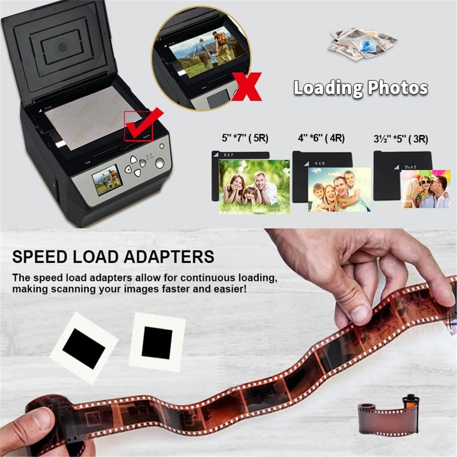 22MP Film Slide Scanner with 2.4
