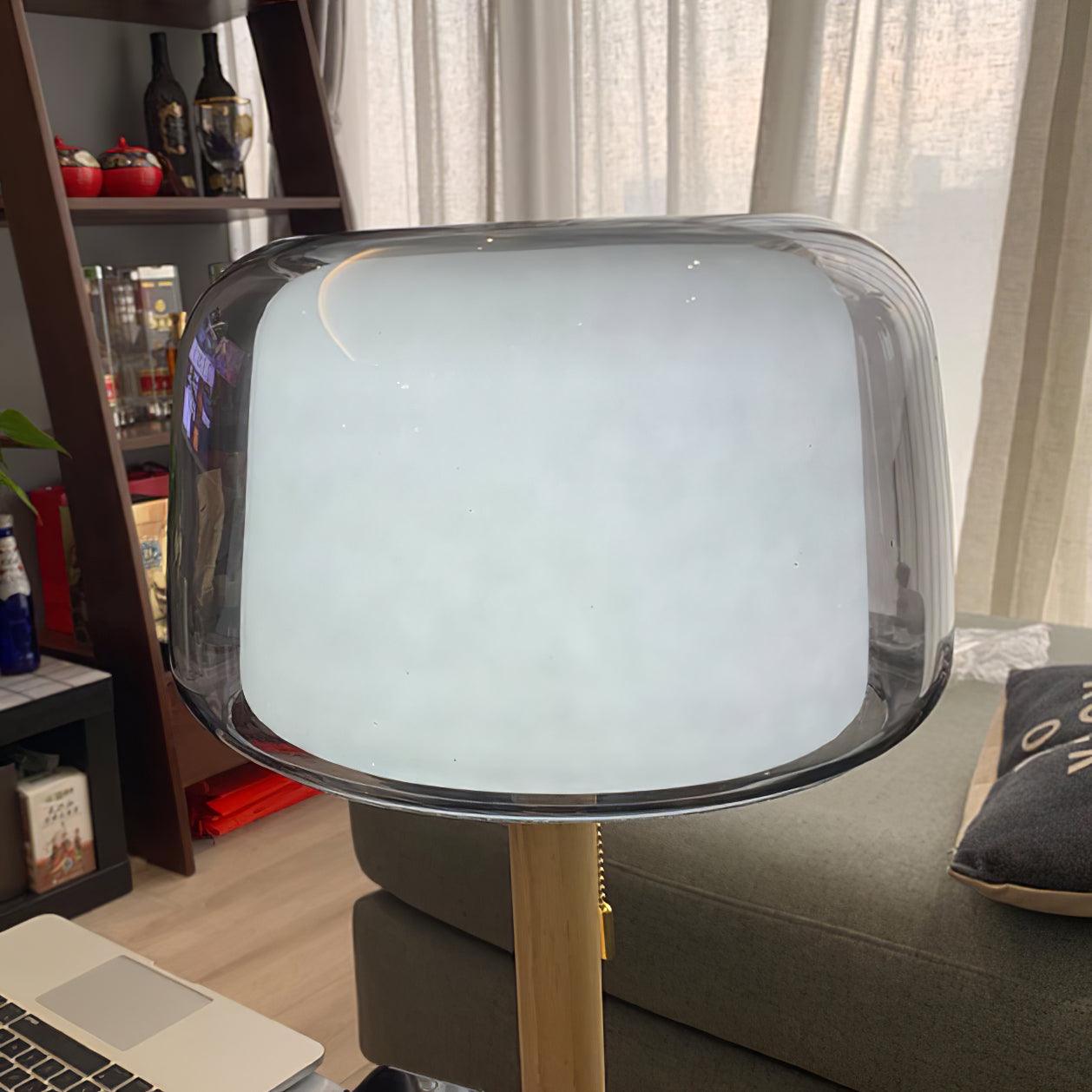 Mona Glass Table Lamp - Modern Decorative Lighting for Living Room, Bedroom & Office - Elegant Home Decor & Ambient Light