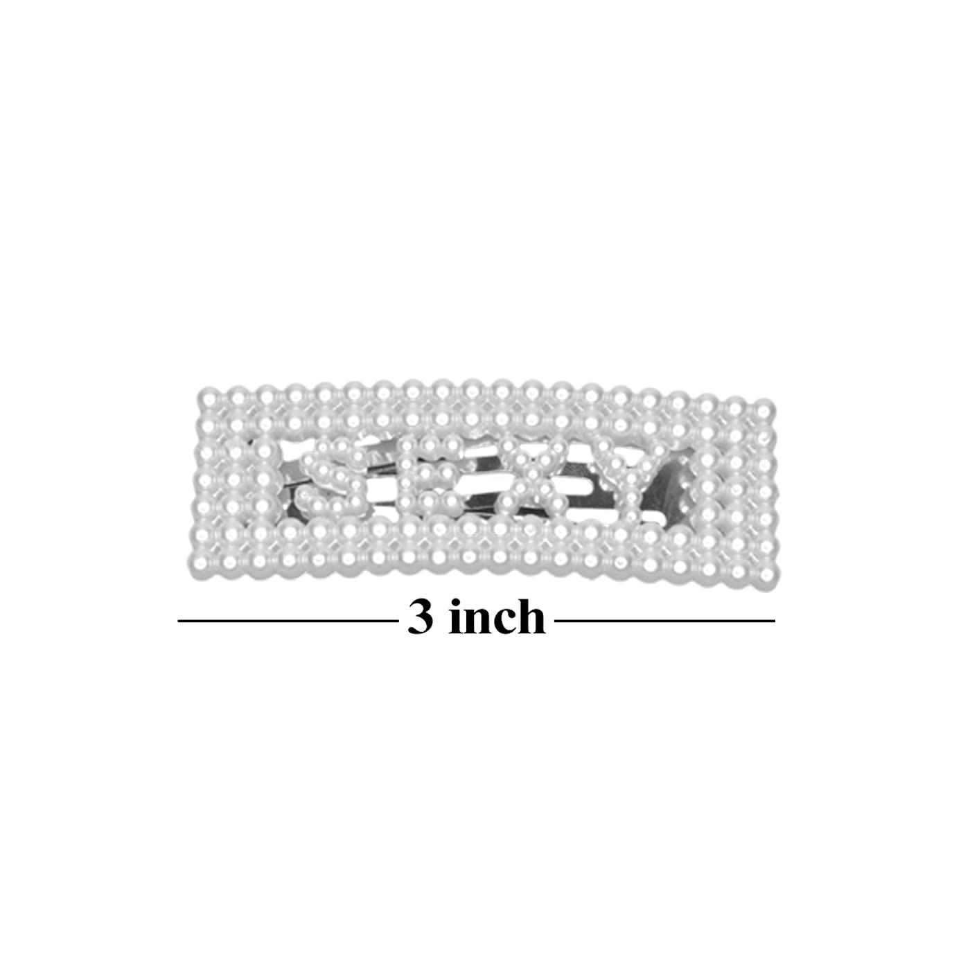 Pearl Hair Clips for Women - 6 Pcs Hair Accessories for Styling & Ties