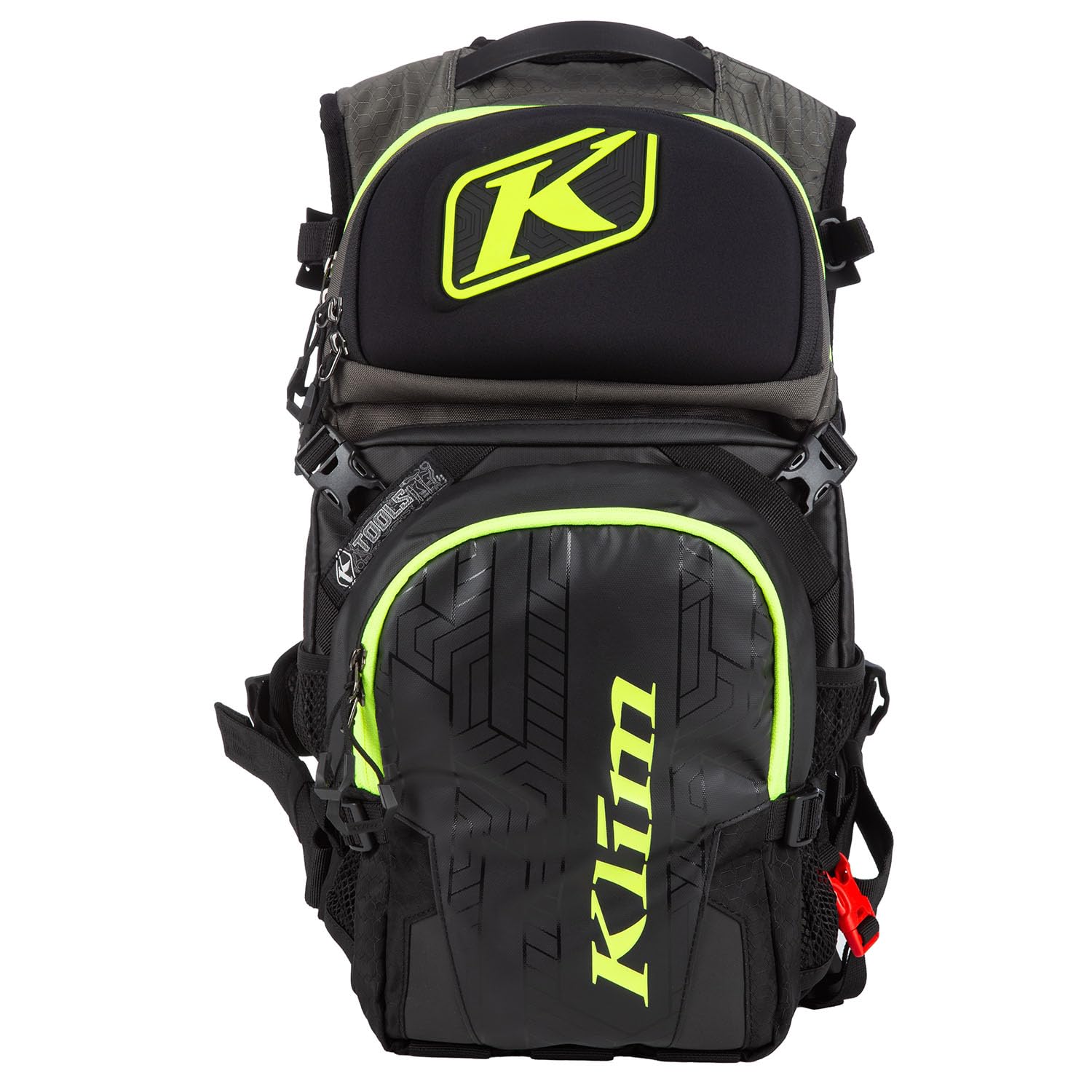 KLIM Nac Pak Technical Backpack - Durable Hiking & Travel Backpack with Hi-Vis Castlerock Design for Outdoor Adventures, Camping & Work Commutes