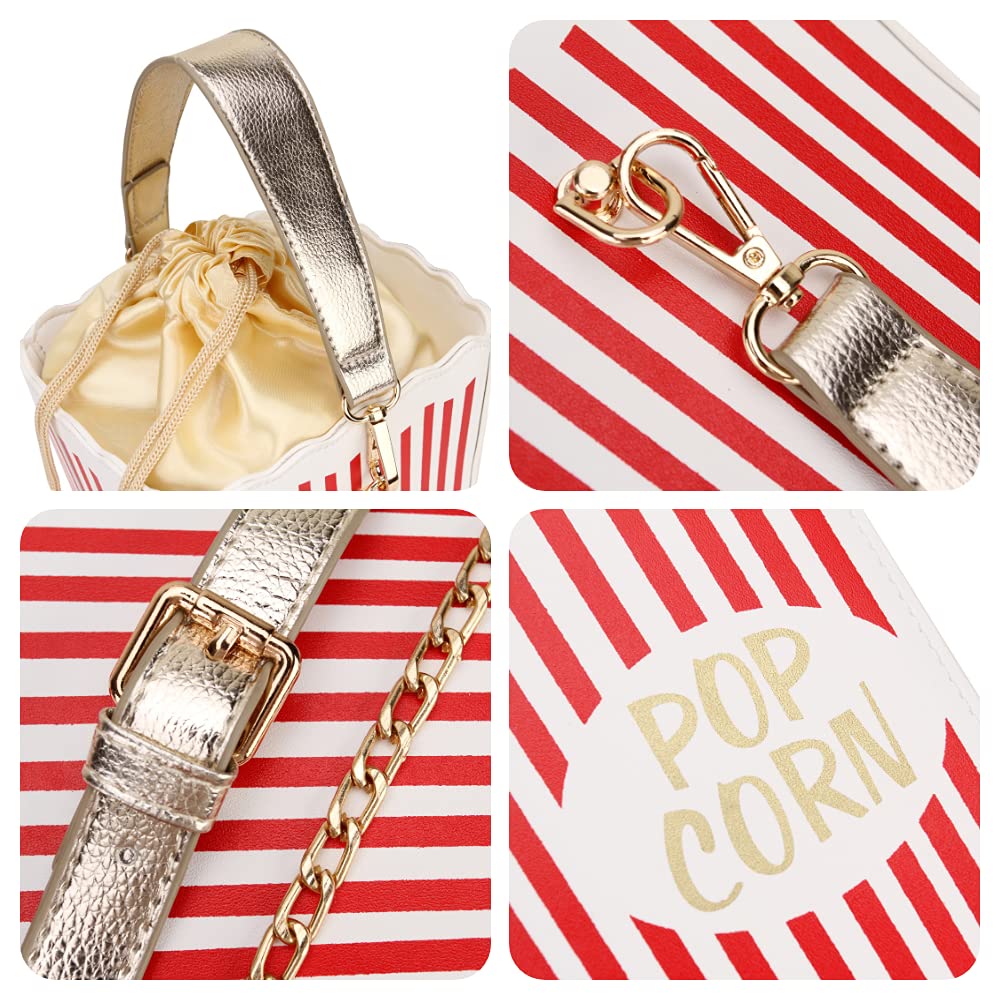 Trendy Popcorn Box Style Crossbody Bag for Women - Fashionable Clutch, Shoulder Bag & Purse - Perfect for Parties, Date Nights & Casual Outings