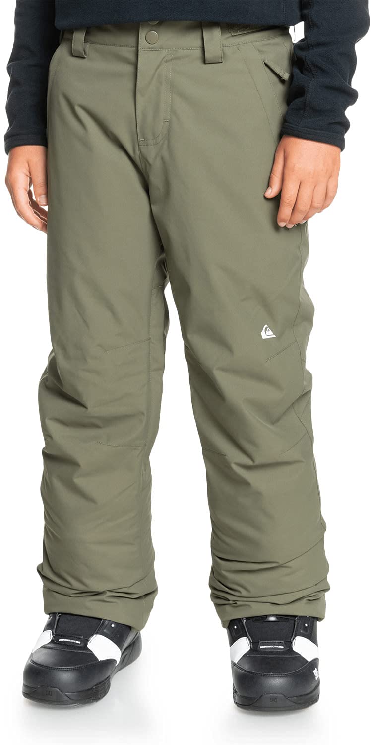 Quiksilver Estate Kids Snowboard Pants - Waterproof & Insulated Winter Snow Pants for Boys & Girls - Perfect for Skiing, Snowboarding & Outdoor Winter Activities