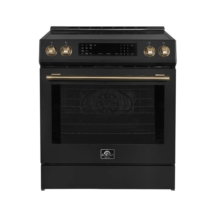 Forno Espresso Donatello 30 Inch Slide-In Induction Range with 5 Burners - FFSIN0905 | Energy Efficient Electric Stove for Modern Kitchens | Perfect for Baking, Cooking & Entertaining