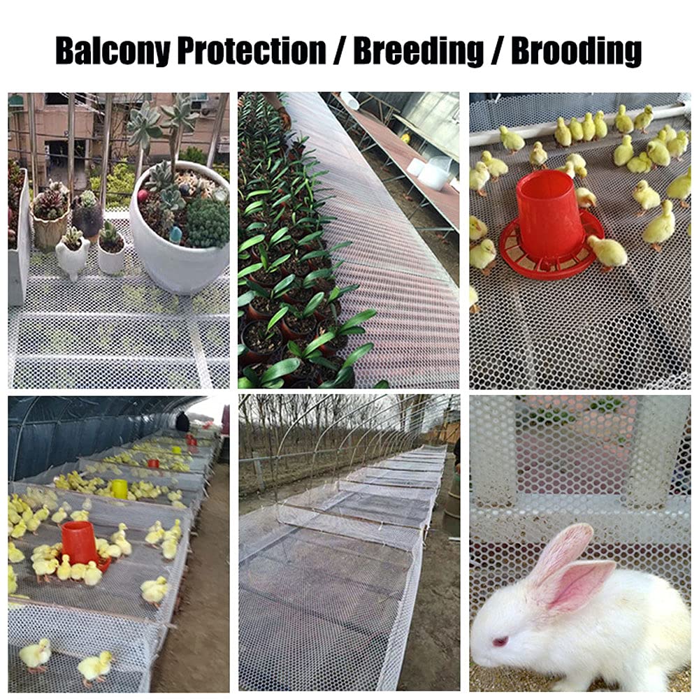 1.5x4m Heavy Duty Plastic Poultry Fence Netting - 1.2cm (0.47