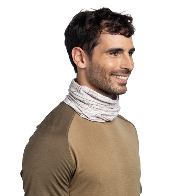 BUFF Coolnet UV Multifunctional Headwear - Abies Birch Grey - Moisture-Wicking, Sun Protection for Running, Hiking & Outdoor Activities