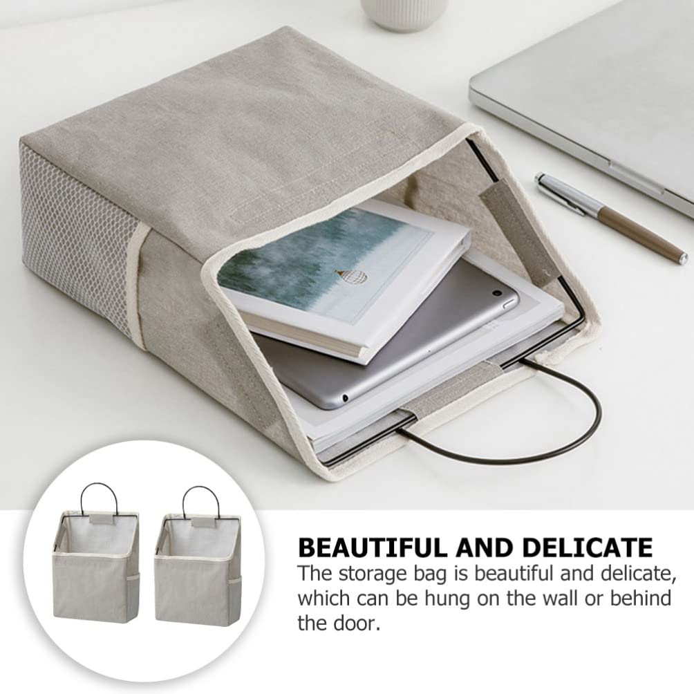 Zerodeko 2-Pack Wall Mounted Hanging Organizer - Over The Door Shoe Storage Bag with Multiple Pockets, Foldable Canvas Shelf for Closet, Bedroom & Bathroom Organization | Perfect for Shoes, Toys, Accessories & Sundries