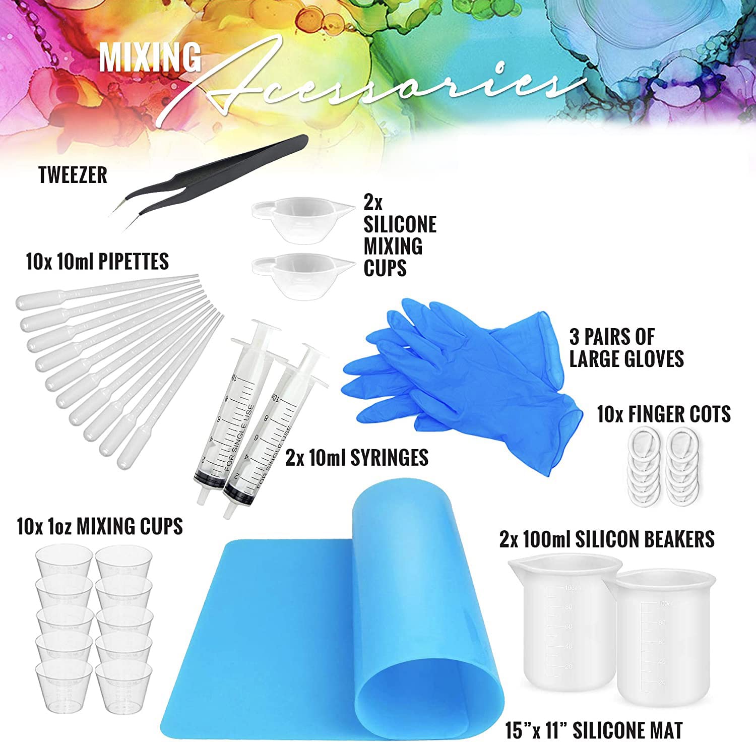 **Pixiss Premium Handheld Rechargeable Epoxy Resin Mixer - Pro-Grade Resin Stirrer for DIY Crafts, Tumblers & Resin Art - Minimizes Bubbles with Included Starter Kit - Perfect for Resin Jewelry, Coasters & Home Decor Projects**